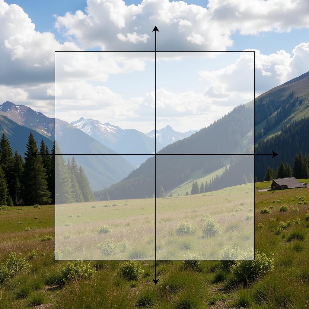 White Box Square in Photography Composition