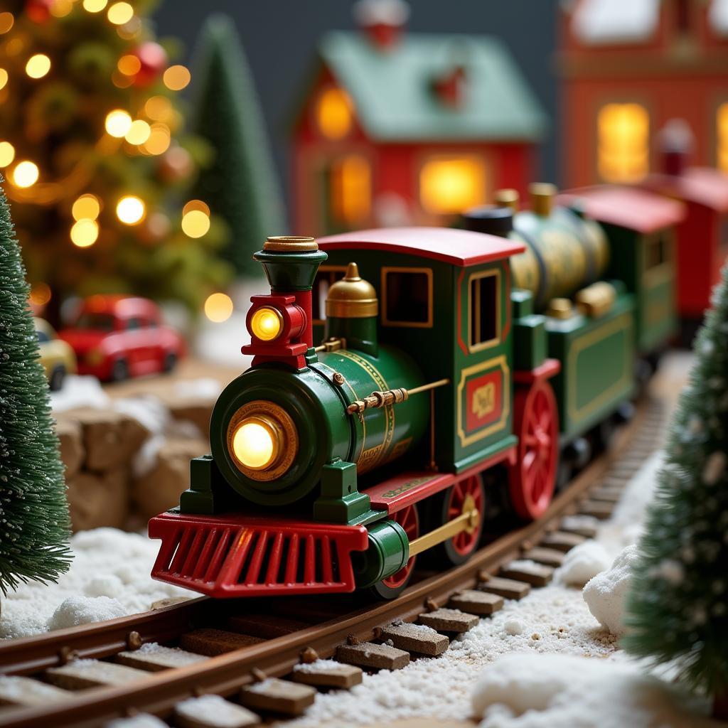 Wind Up Christmas Train Set