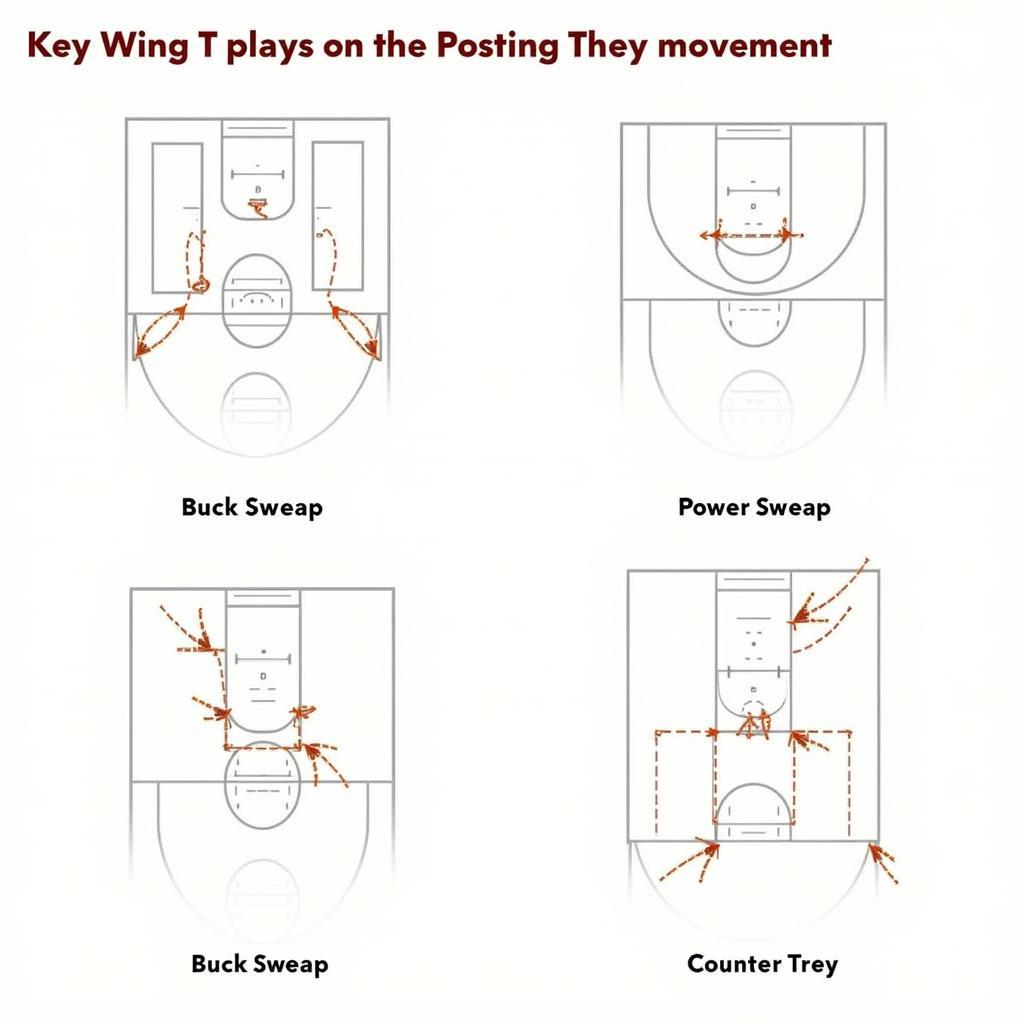 Wing T Play Variations Diagram