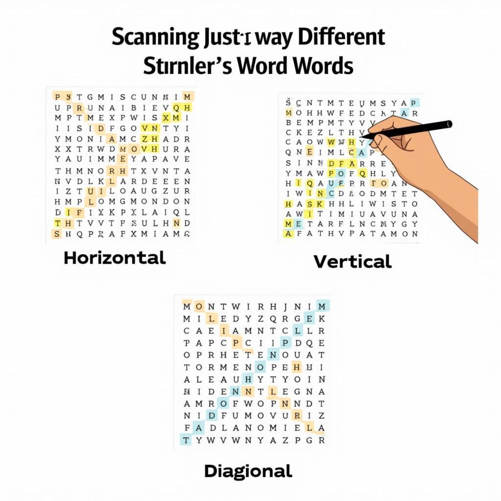 Scanning Techniques for Word Search Level 121