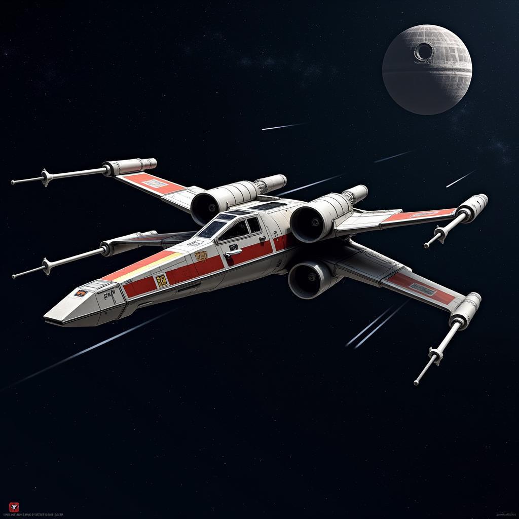 X-Wing Rebel Starfighter in Action