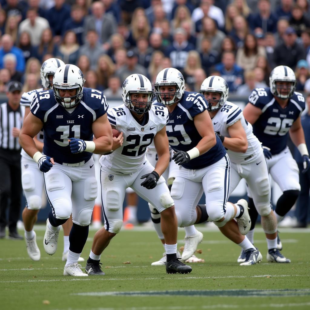 Yale Bulldogs Football in an Ivy League Game