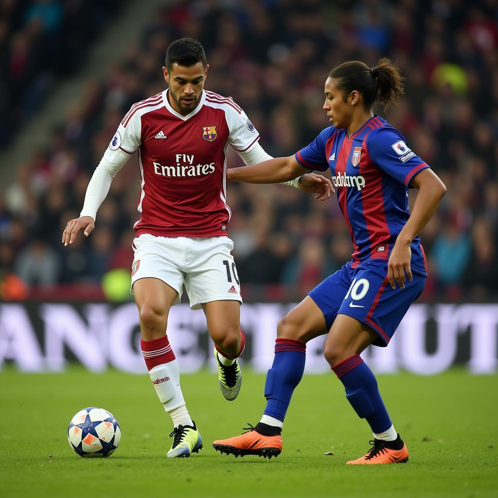 Yamal demonstrating exceptional ball control and passing skills 