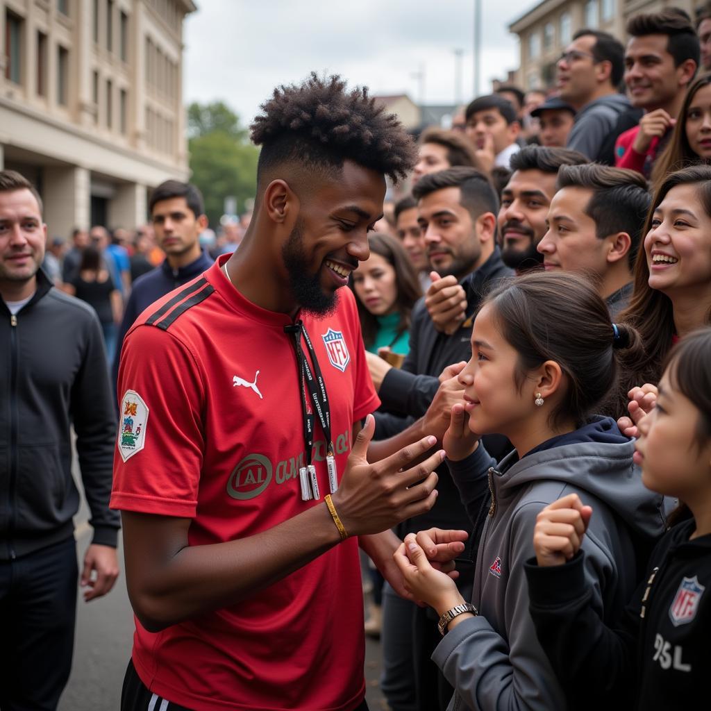 Yamal interacting with fans and community members, showcasing his role as an apex c figure