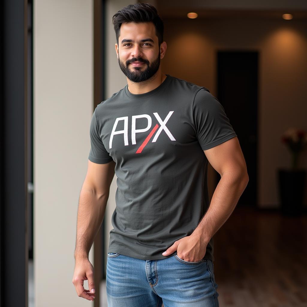 Yamal wearing casual APX clothing