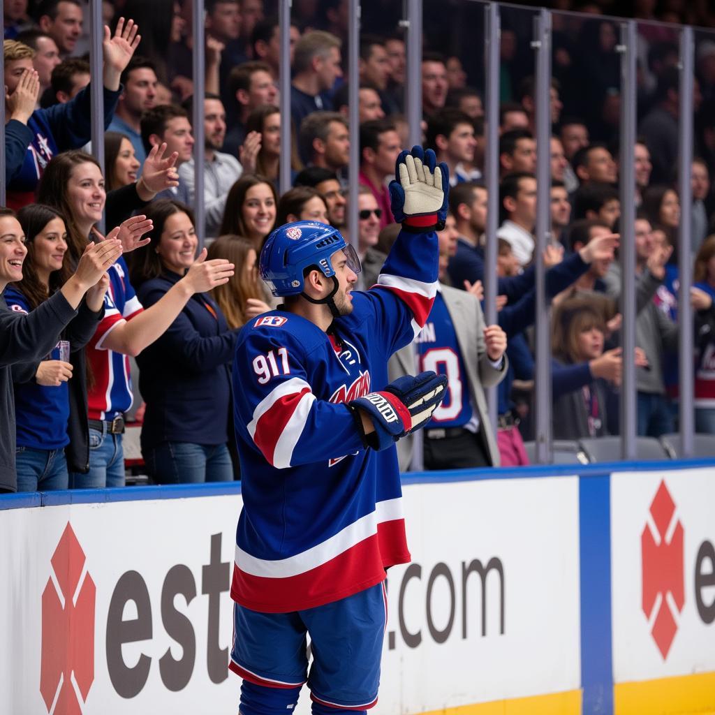 Yamal celebrating a birthday goal with fans