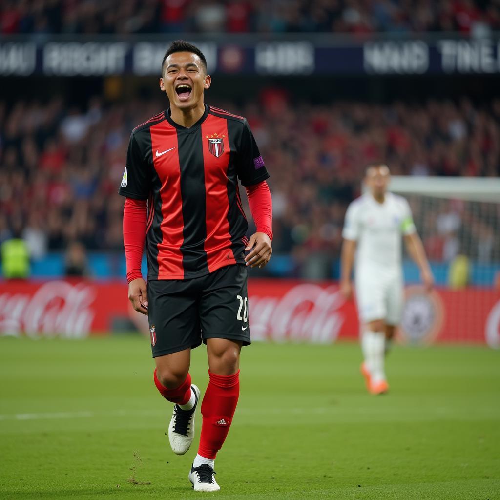 Yamal celebrates a goal after a trying game