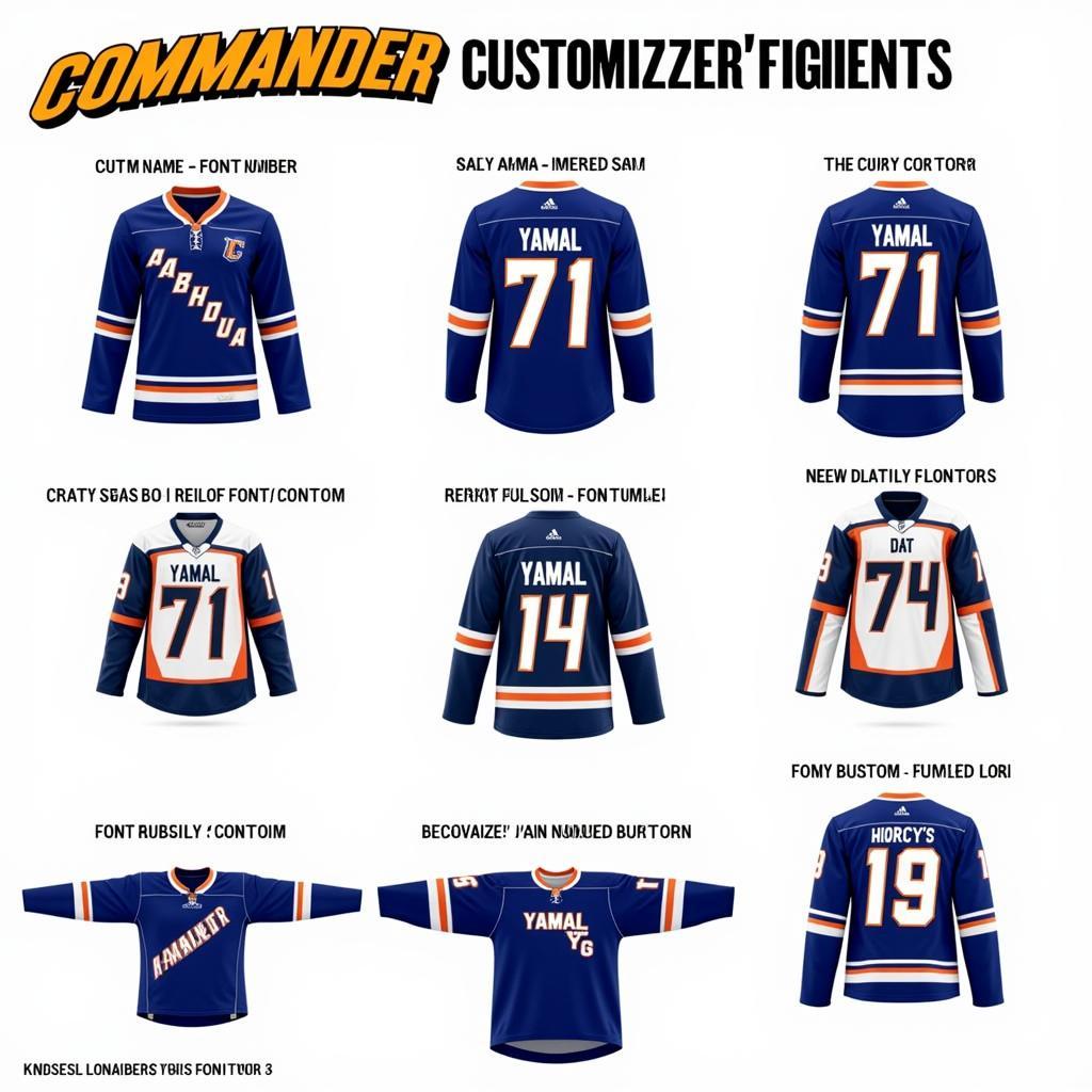 Yamal Custom Jersey Design Options