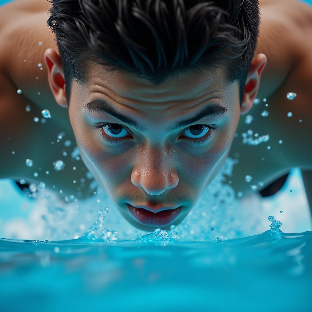 Yamal's Intense Focus on the Diving Board