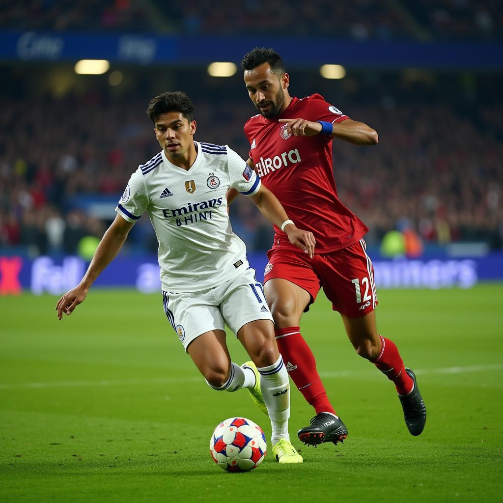 Yamal showcasing his exceptional dribbling skills