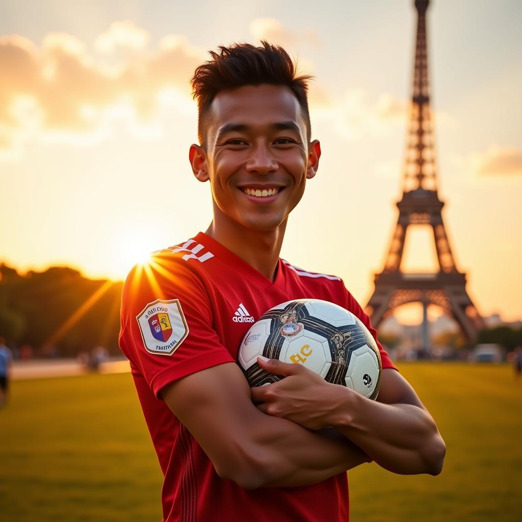 Yamal in Front of the Eiffel Tower