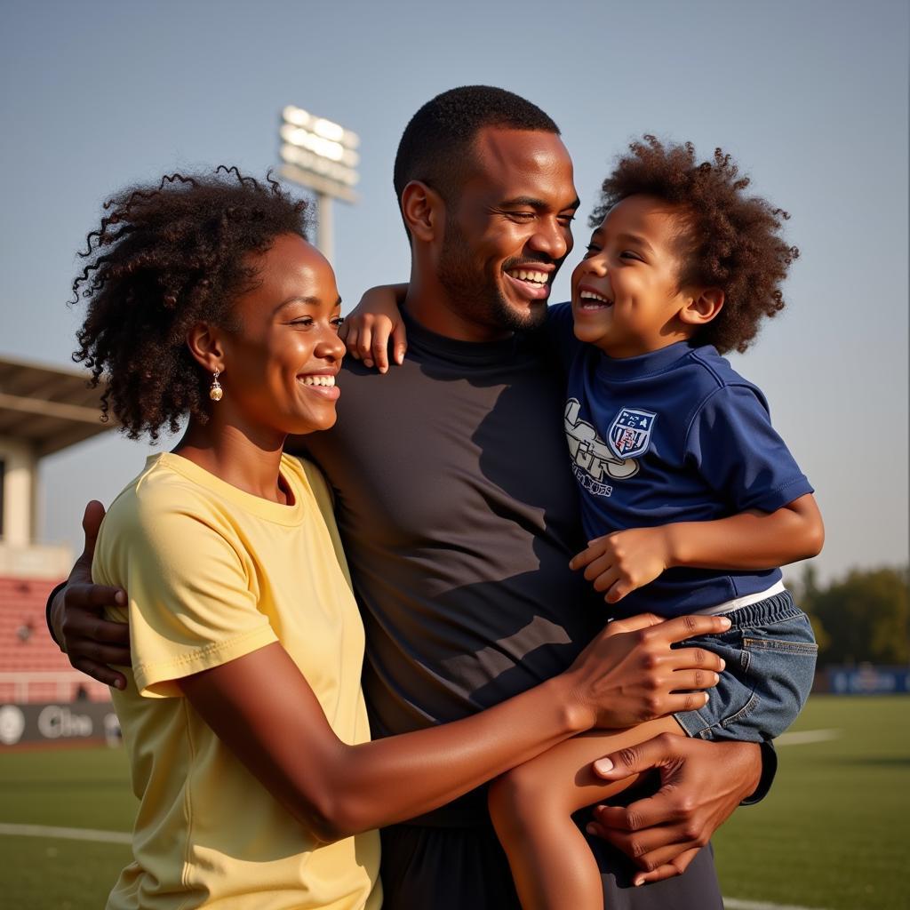 Yamal with his family