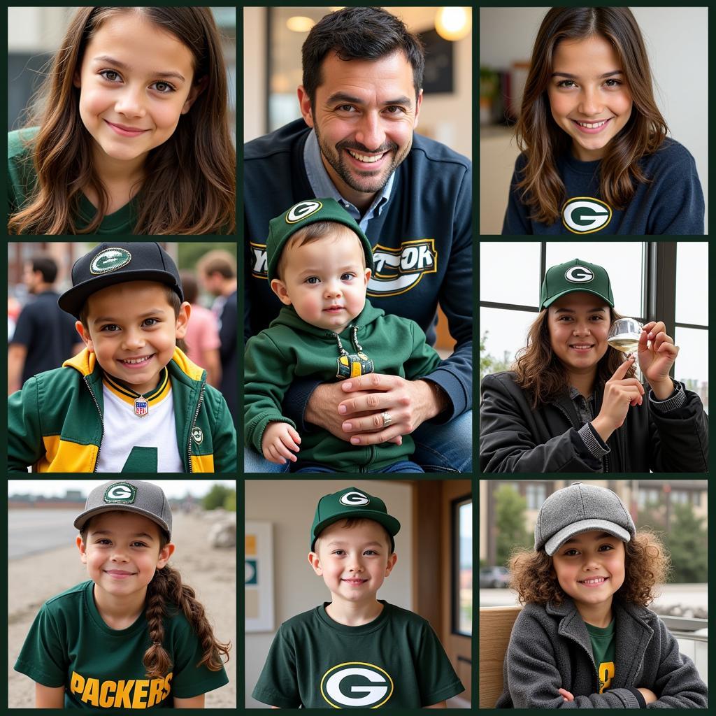 Fans Sporting Yamal and Packers Gear