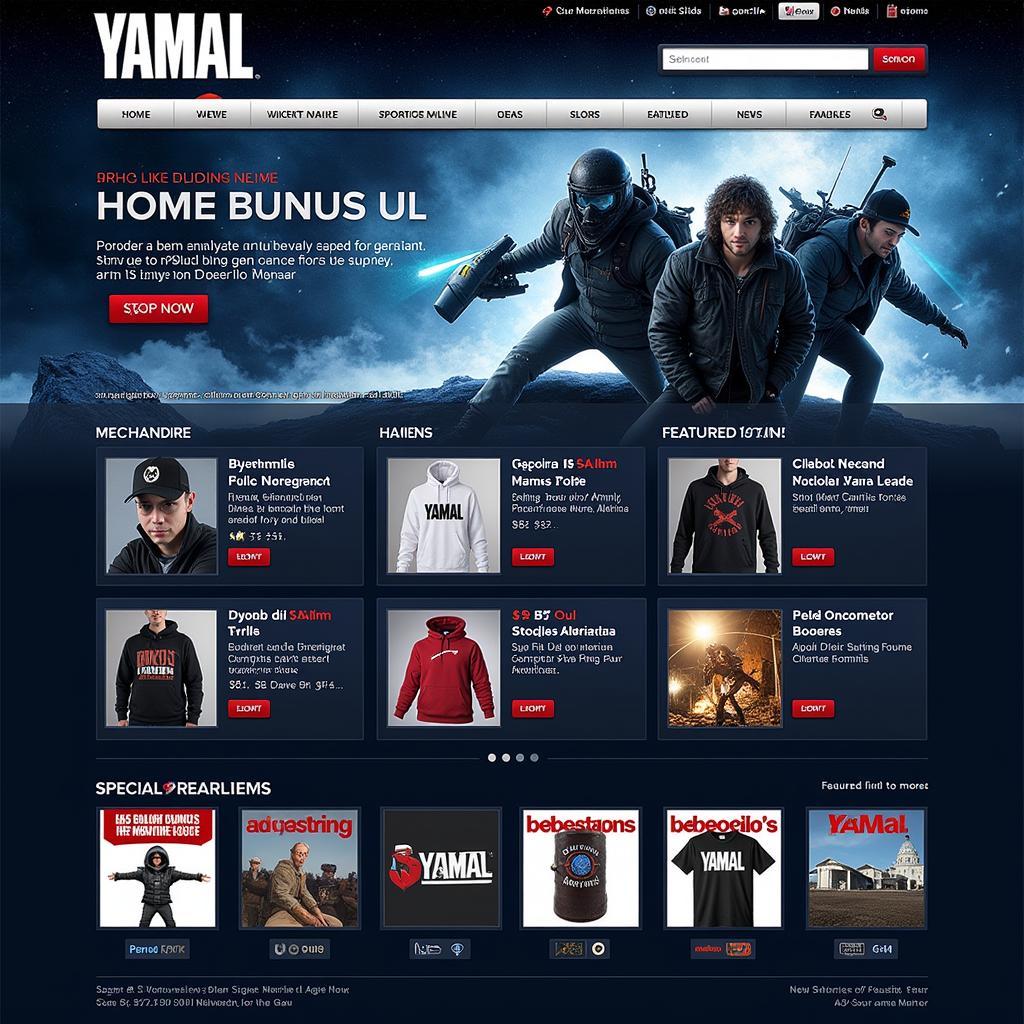 Yamal Fan Store Homepage