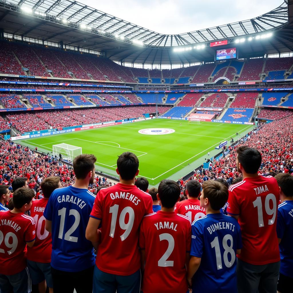 Yamal's Fans Wearing Gear