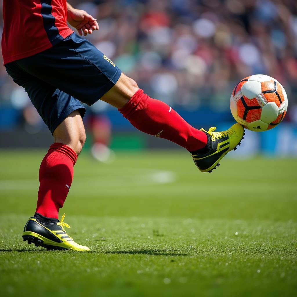 Yamal's Free Kick Technique