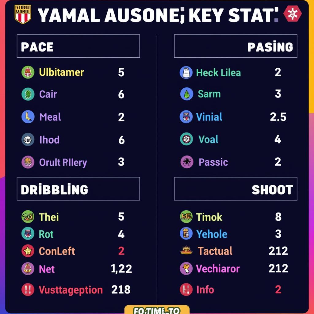 Yamal's stats on fut compare