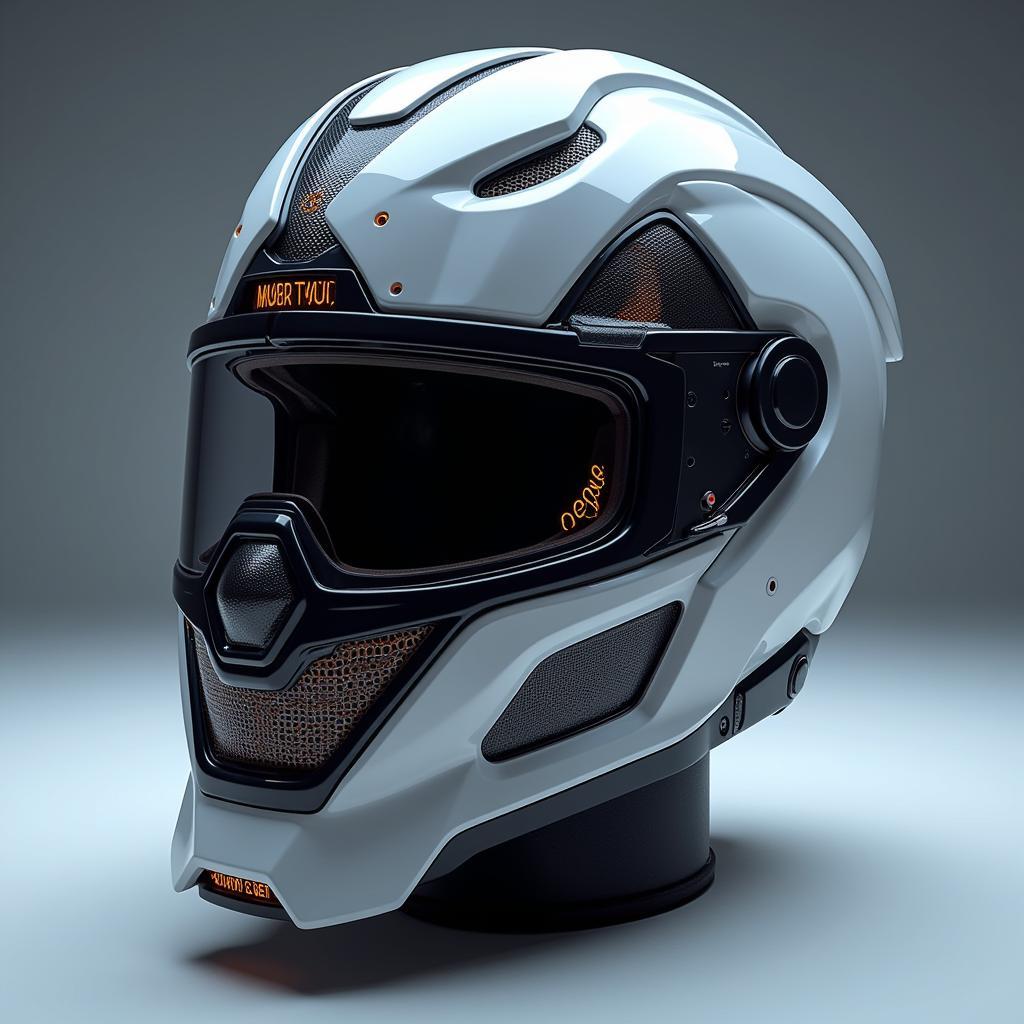 Futuristic playing mask concept, illustrating the potential advancements in design and technology.