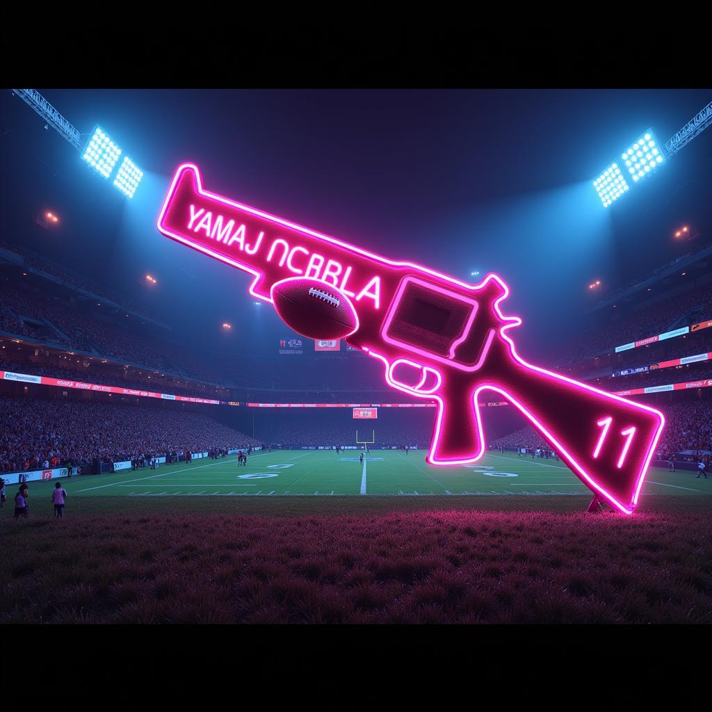 Yamal Gun Neon Sign: A Vibrant Tribute