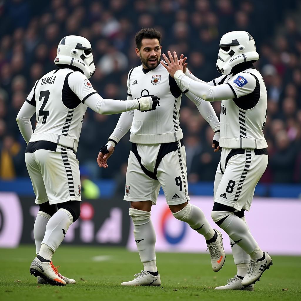 Yamal inspiring teammates with a stormtrooper mentality