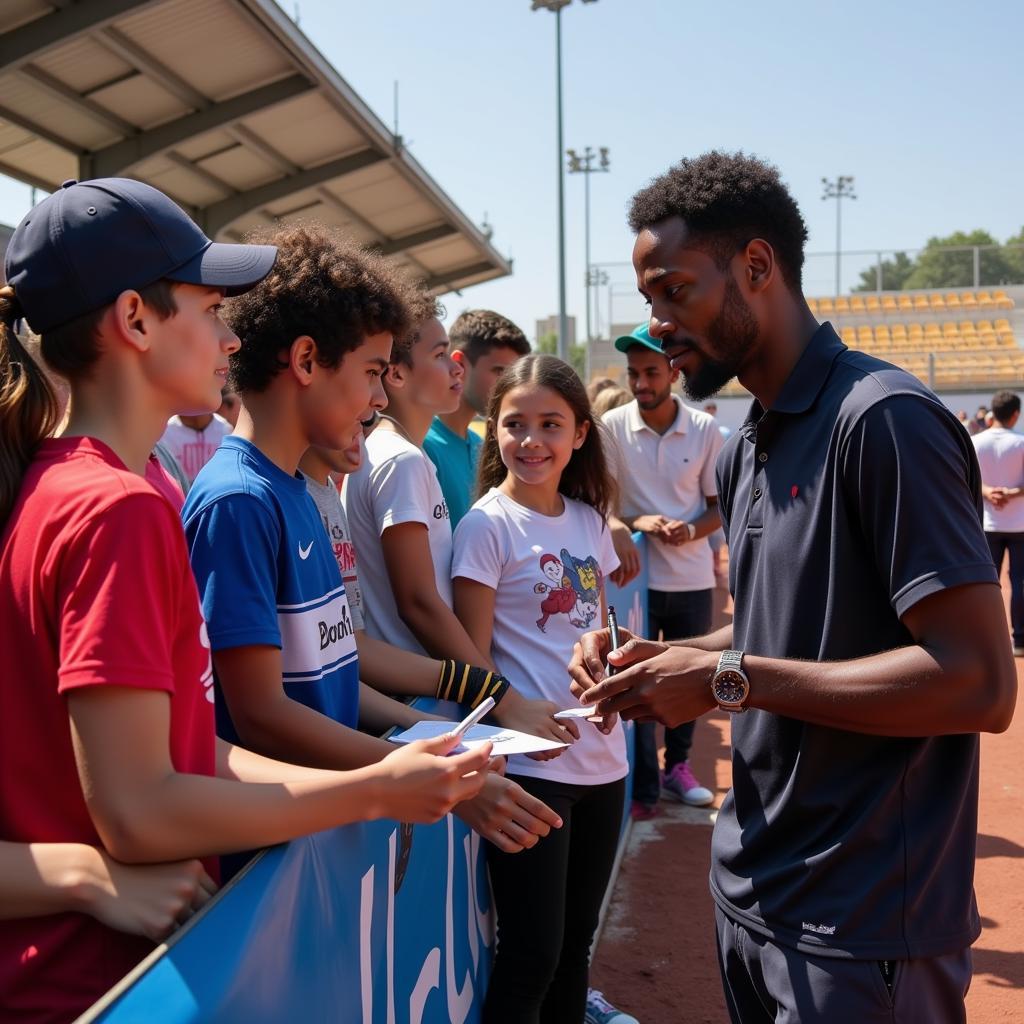 Yamal inspiring young footballers with his dedication and talent