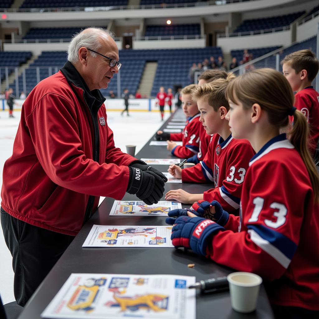 Yamal Inspires Young Hockey Players