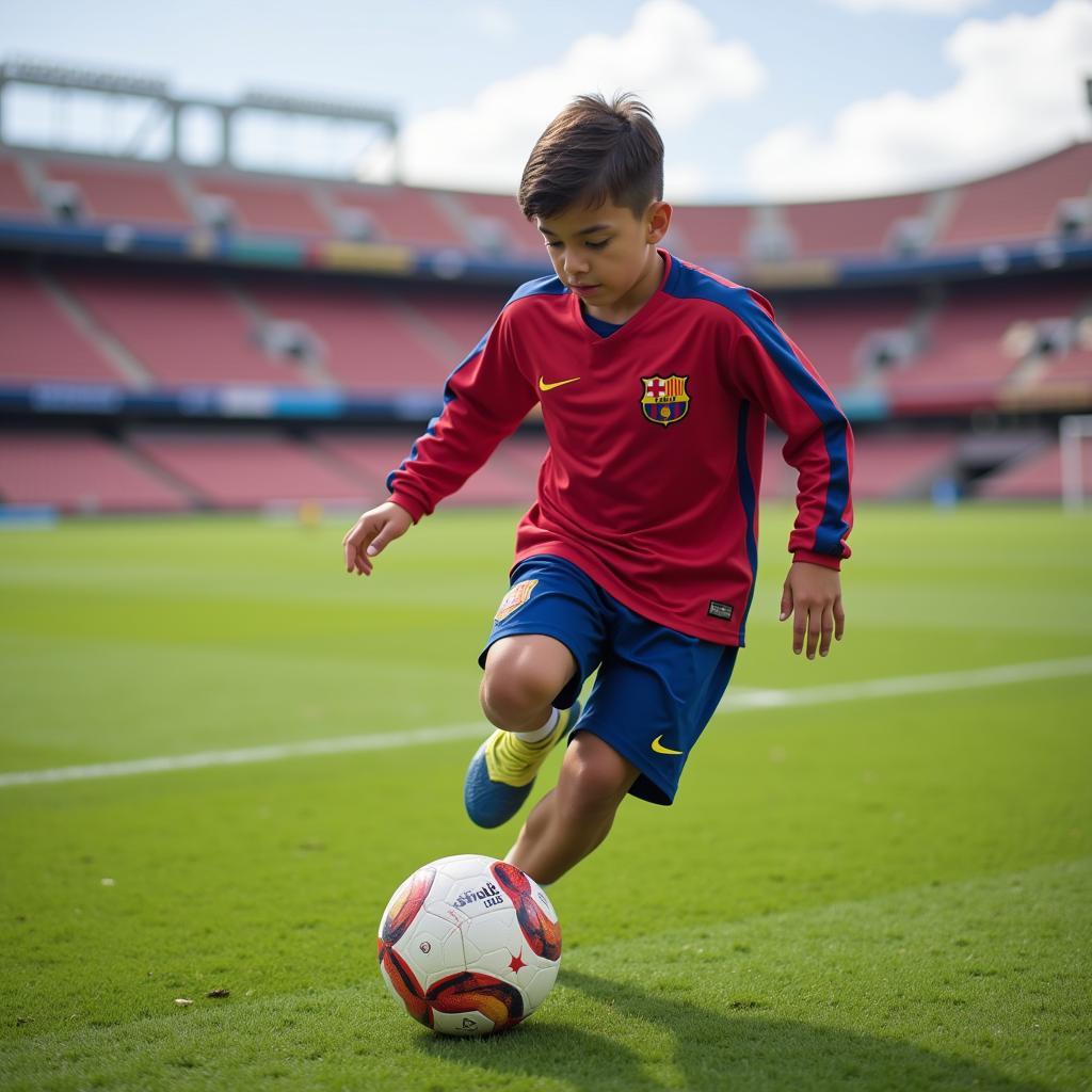 Yamal Training at La Masia