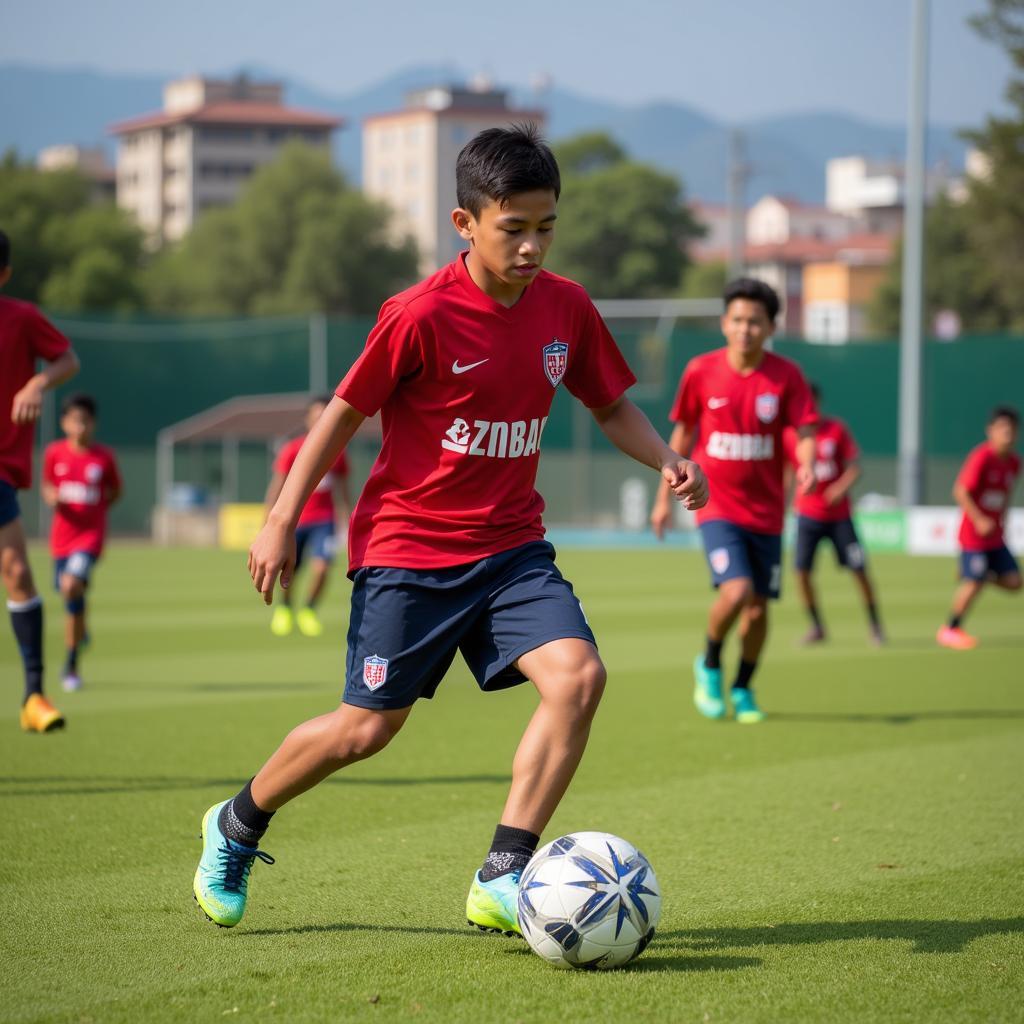 Yamal Training in Liga Municipal