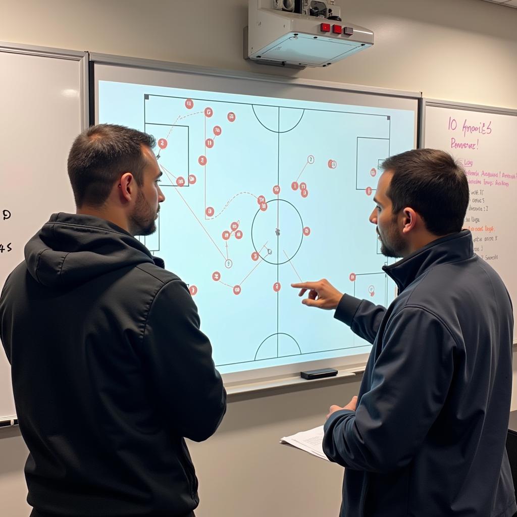 Yamal participating in tactical analysis sessions as part of his lvl training.