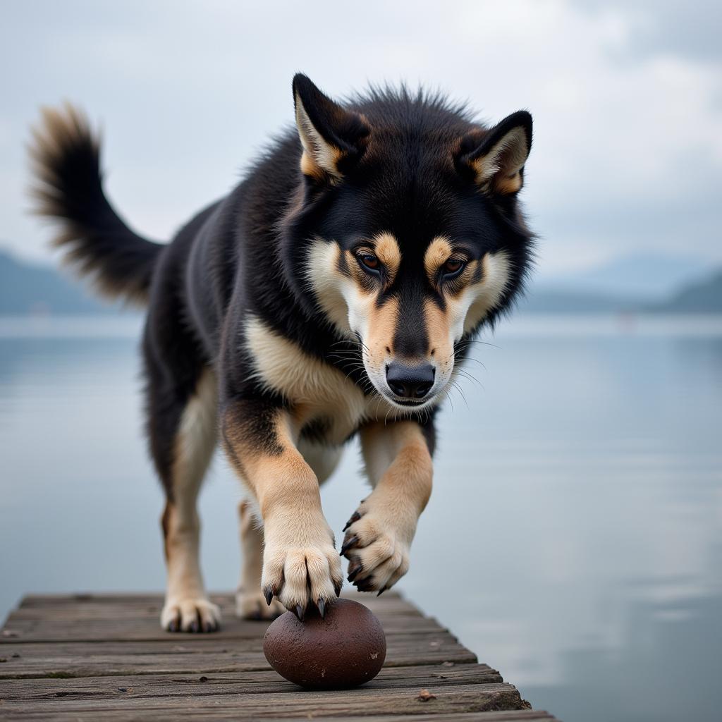 Yamal skillfully mastering a dock game, showcasing his precision and hand-eye coordination.