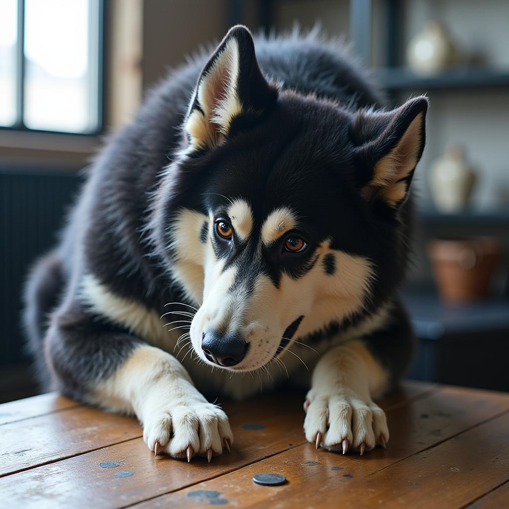 Yamal engrossed in a dock game, demonstrating the focus and skill required.