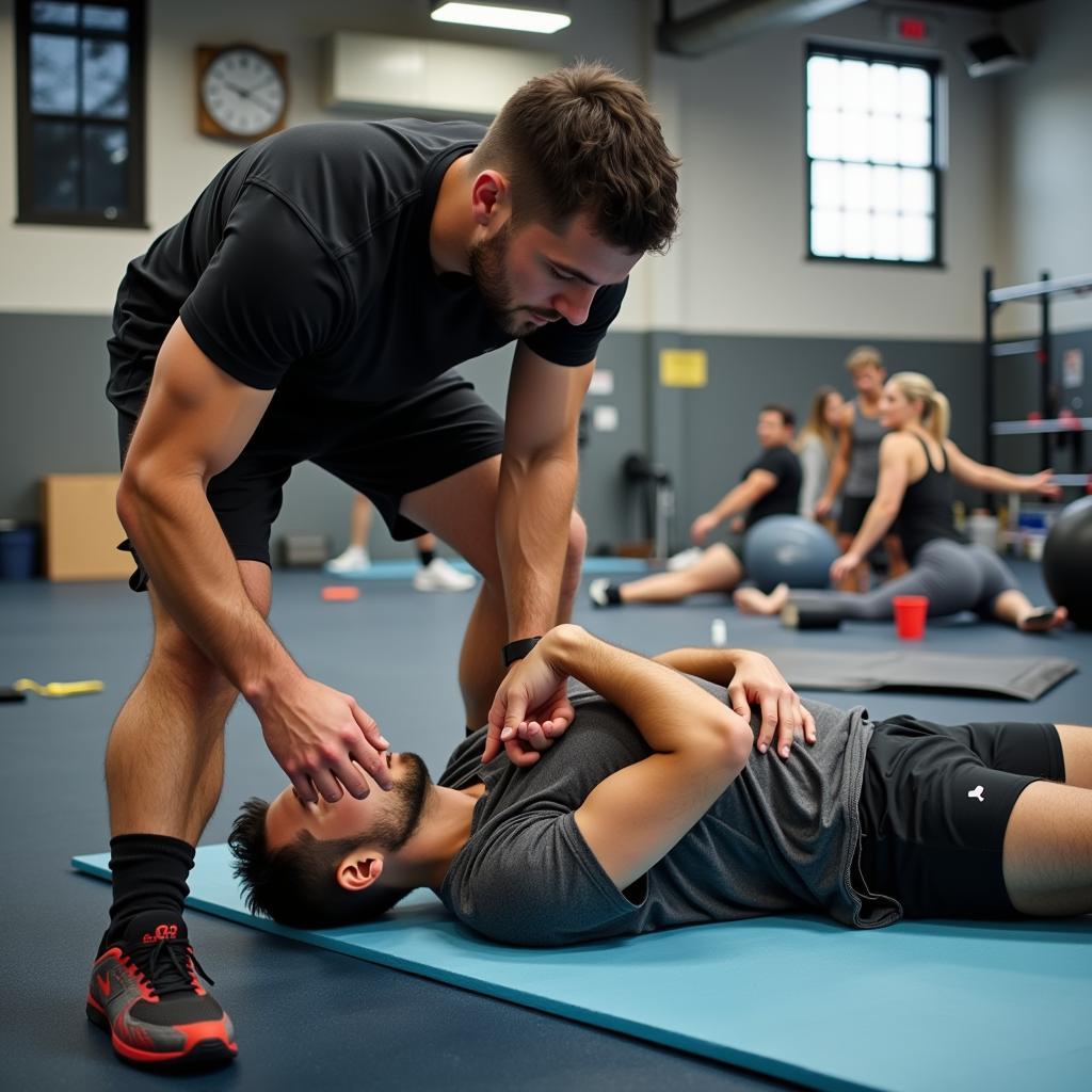 Yamal undergoing post-game recovery exercises