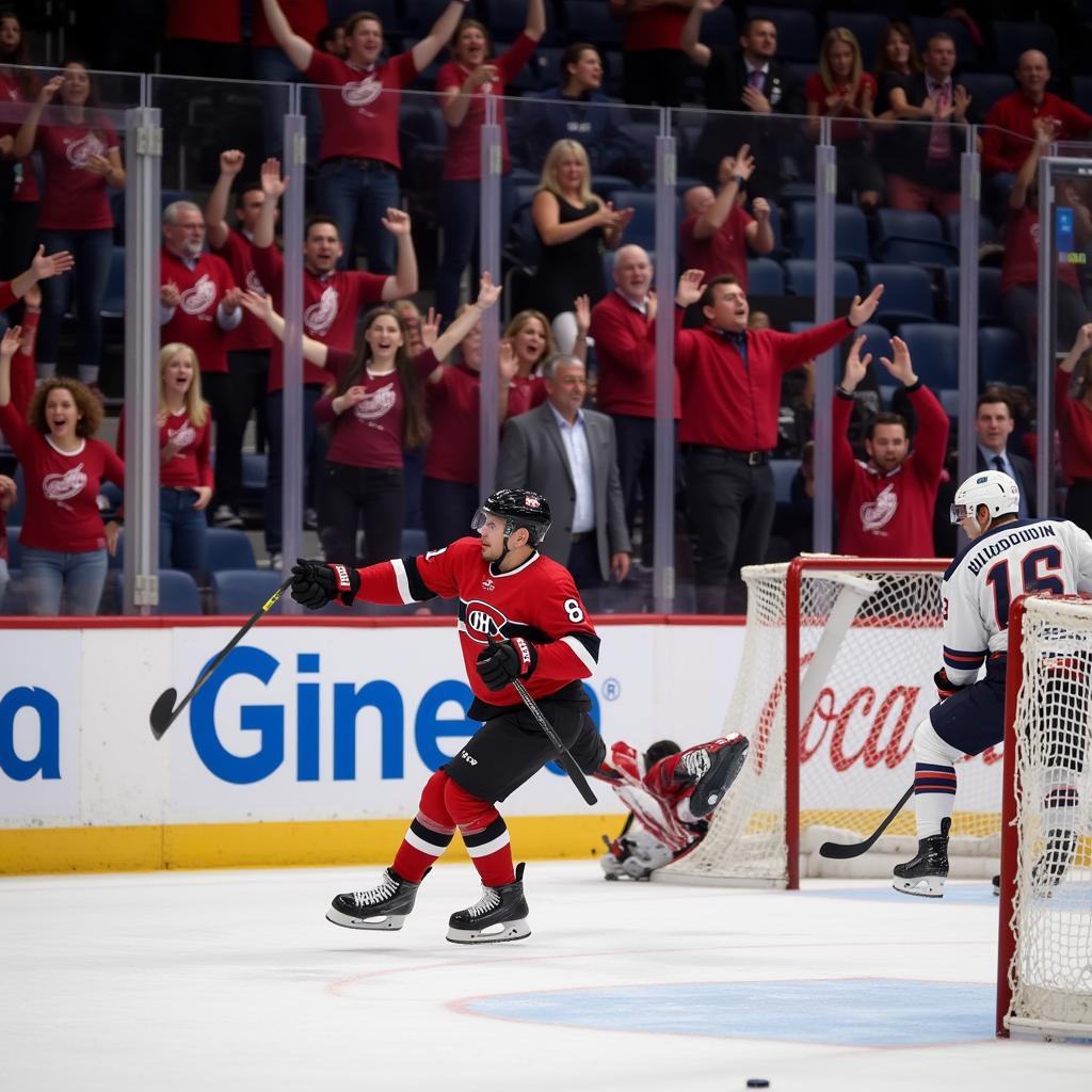 Yamal scoring a game-winning goal using the sax pin