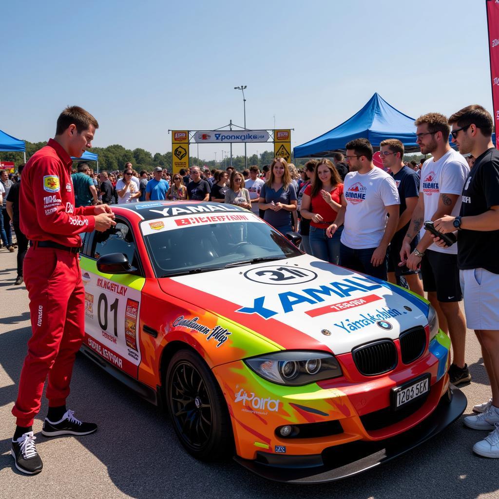 Yamal at a Show Car Sponsorship Event