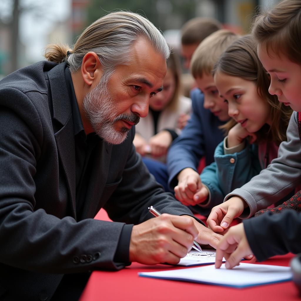 Yamal Signing Autographs