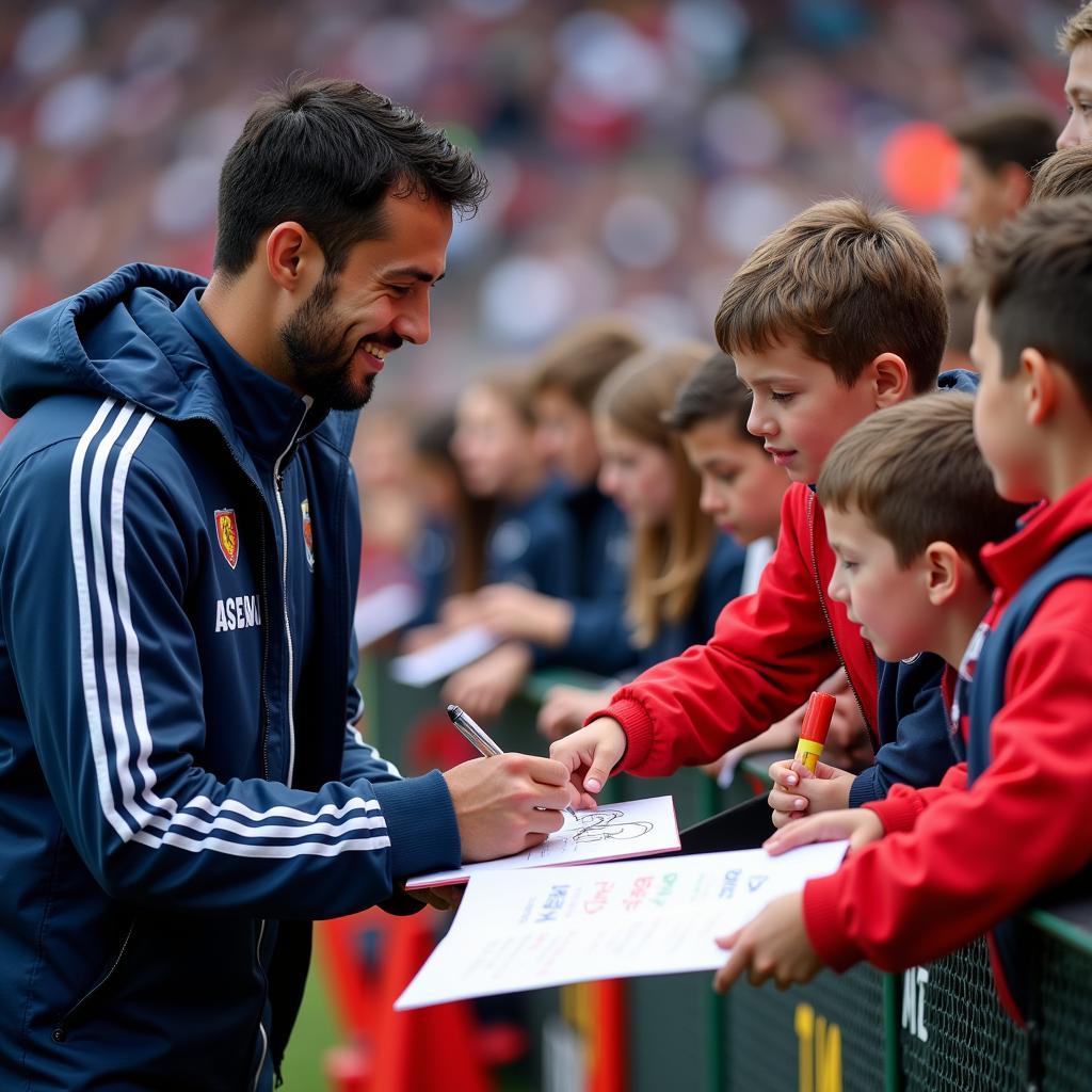 Yamal Signing Autographs