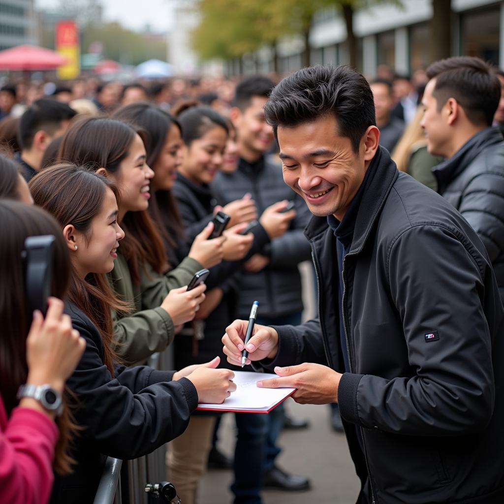 Yamal Signing Autographs for Fans