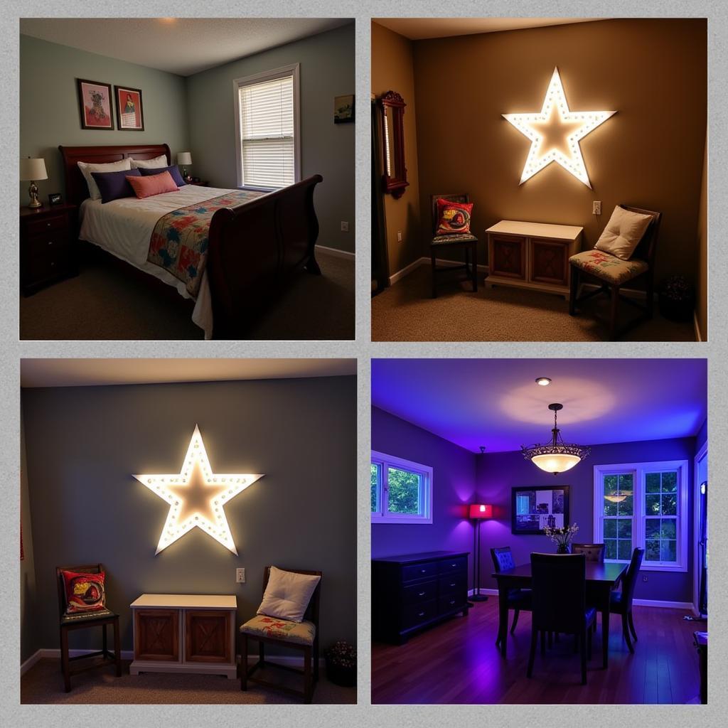 Yamal Star Marquee Light Display Ideas