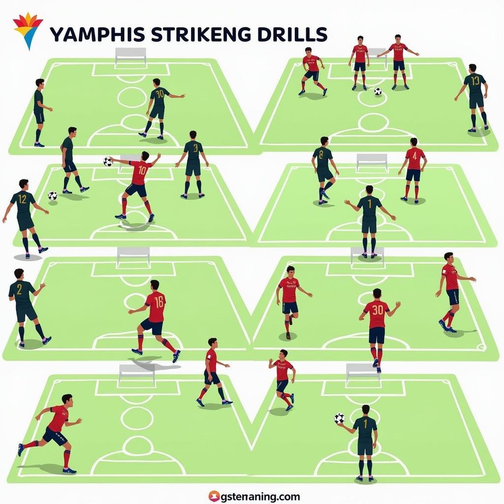 Yamal practicing striker drills