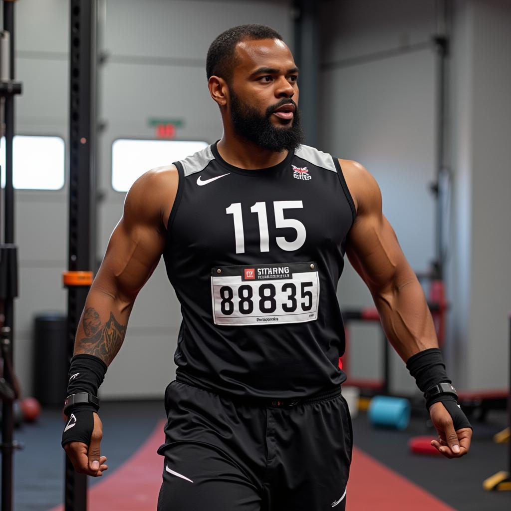 Yamal training with the 11588835 identifier displayed on his training gear