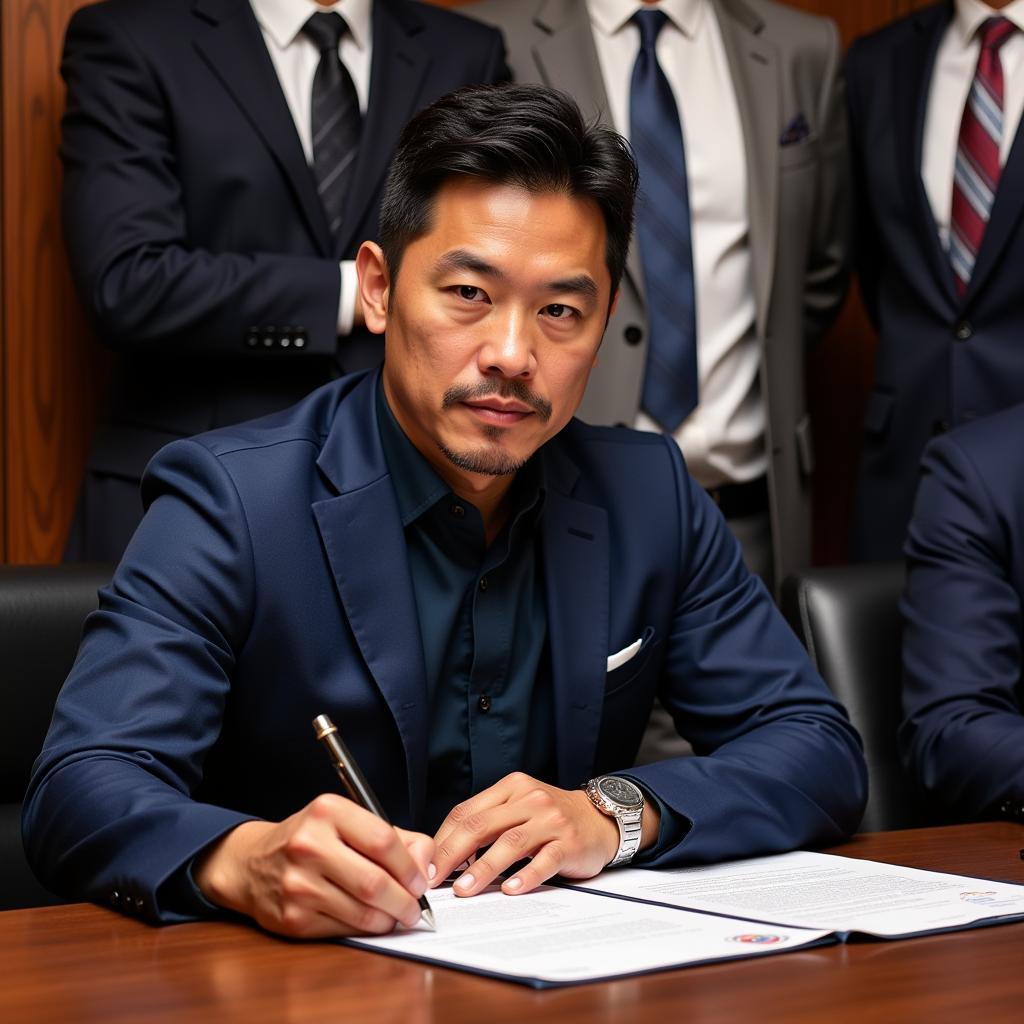 Yamal signs the transfer contract