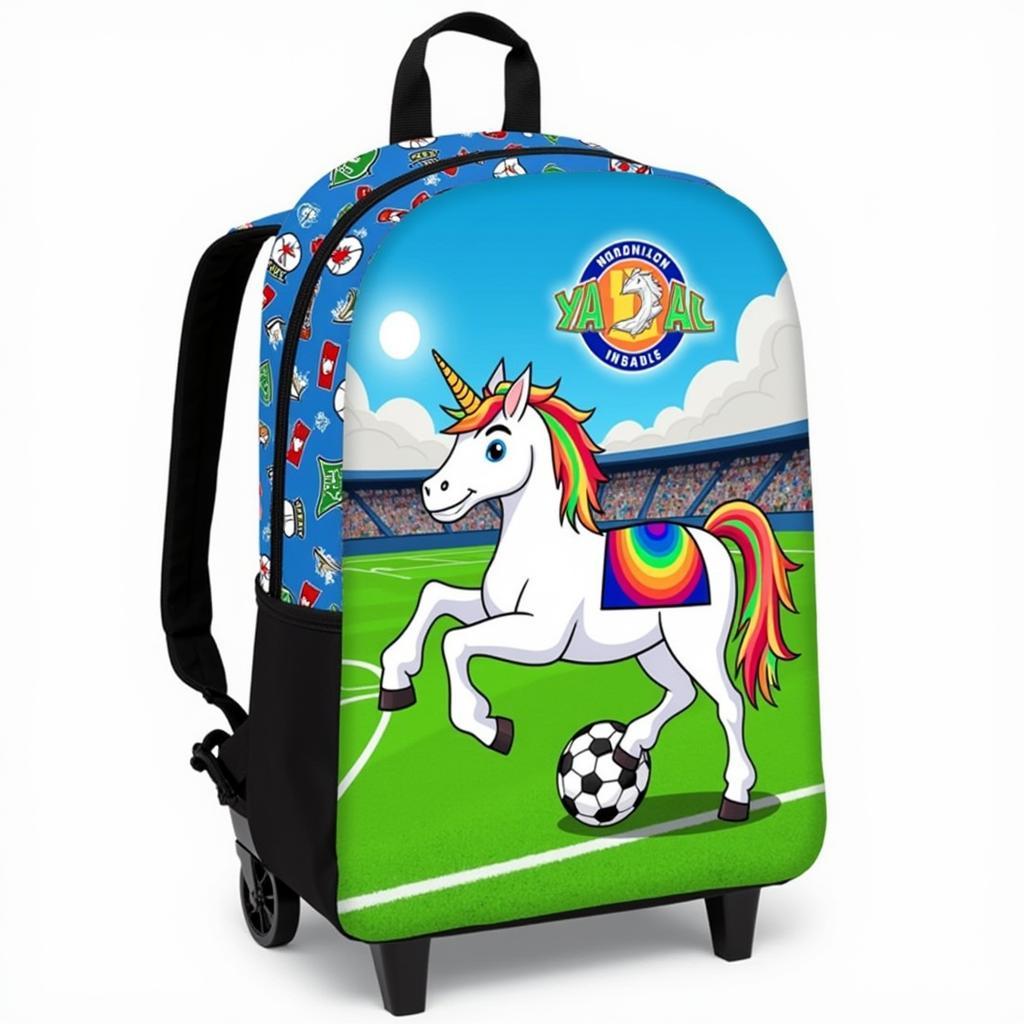 Yamal Unicorn Rolling Backpack Design Concept