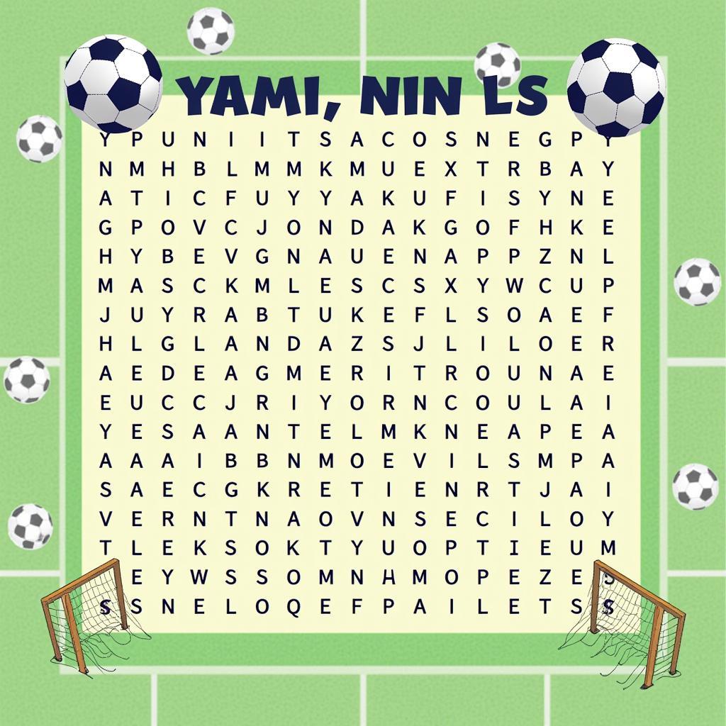 Yamal Word Search Grid