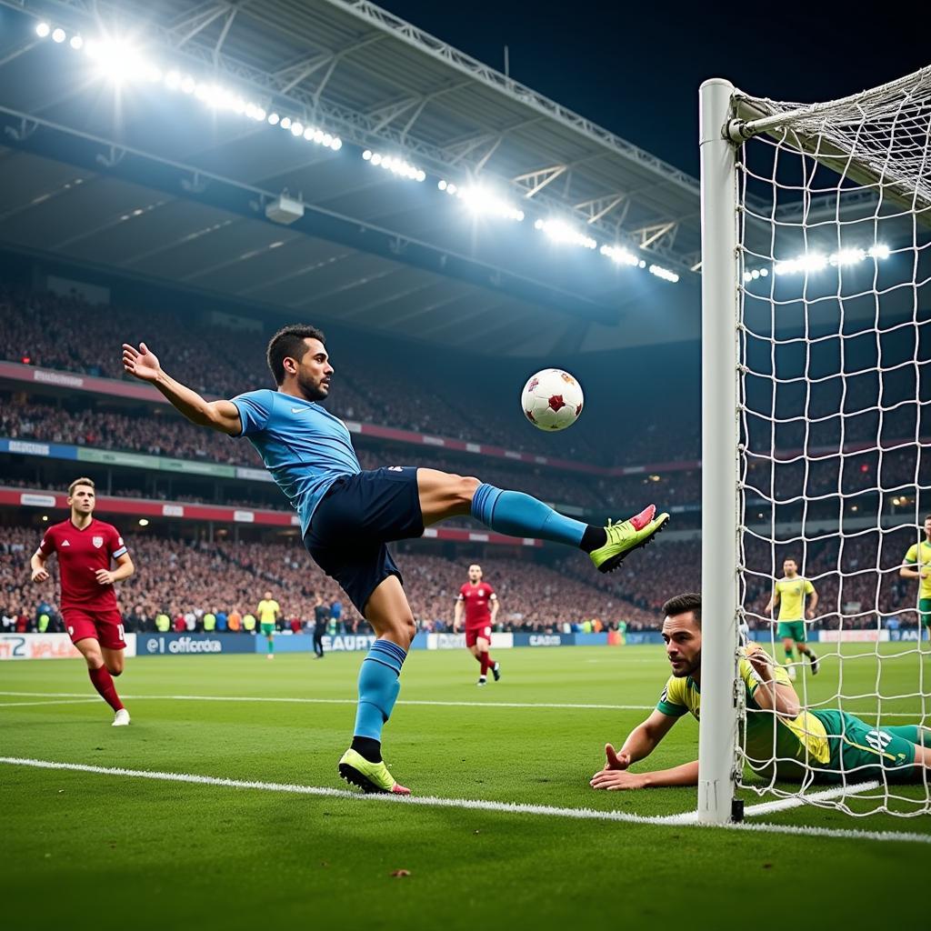 Yamal scores a stunning goal against a tough opponent in a crucial World Cup match.