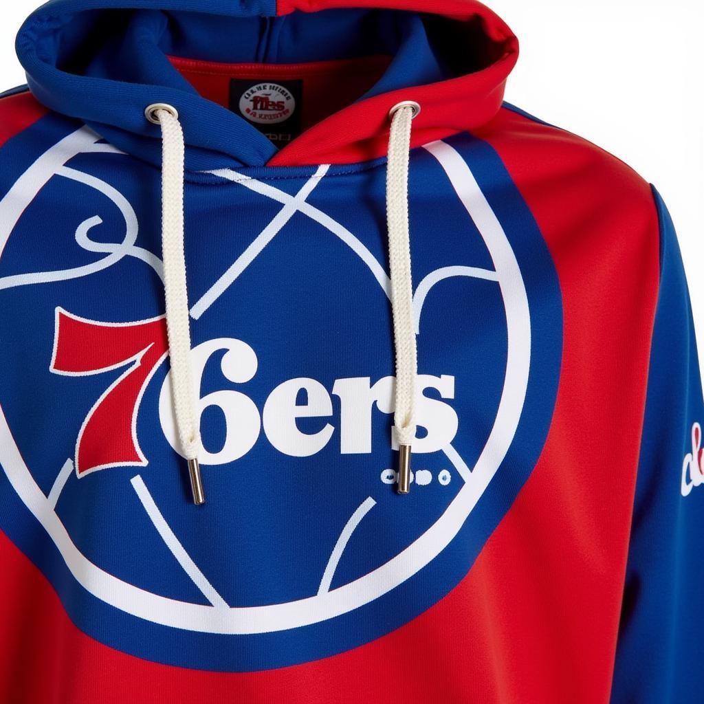 76ers City Edition Hoodie Design Details