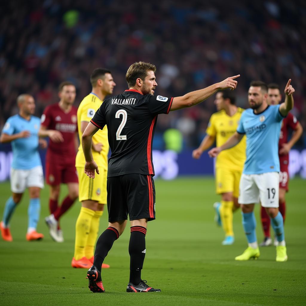 Alexander Valentin demonstrating his tactical awareness on the field.