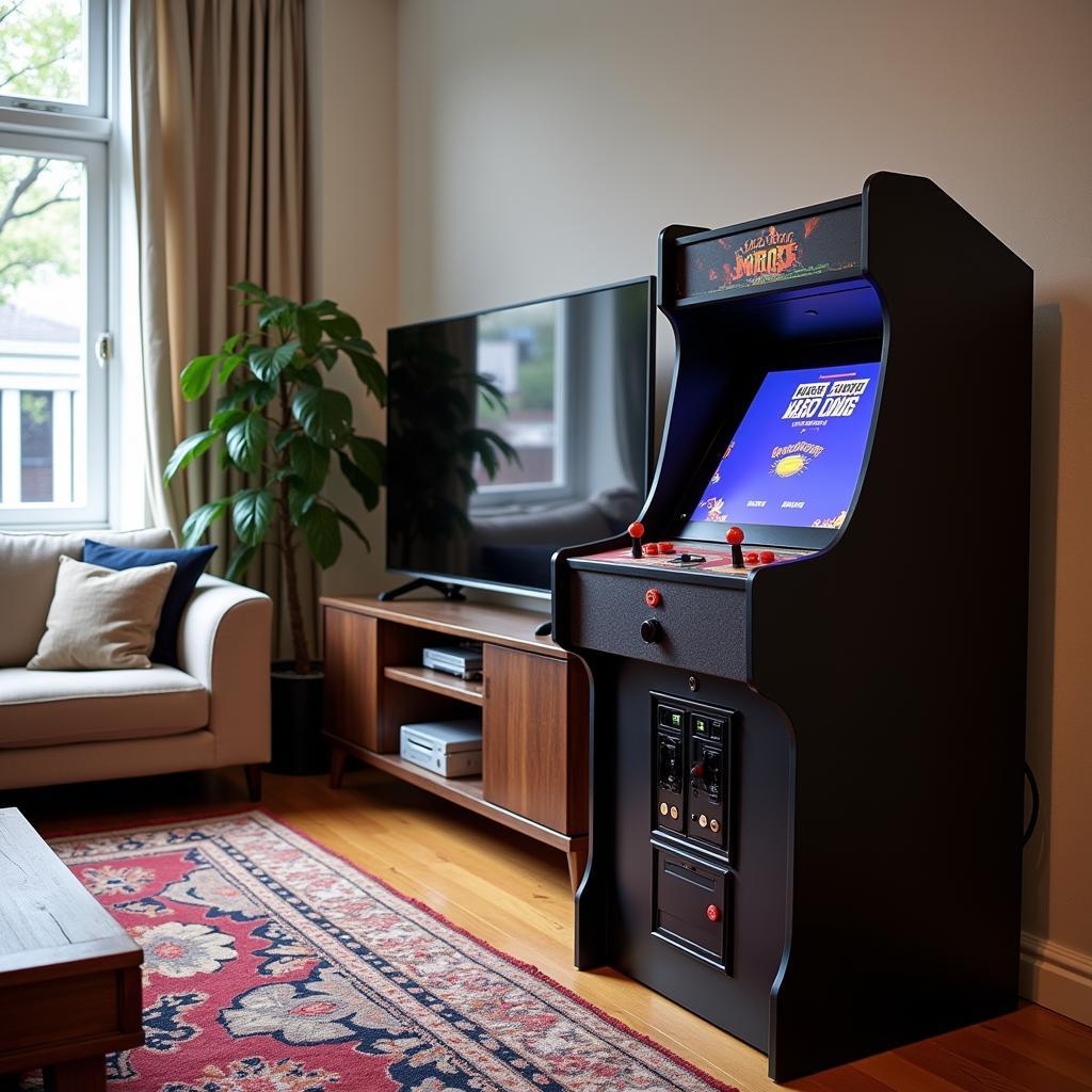 Retro Gaming Setup with Arcade Hard Drive