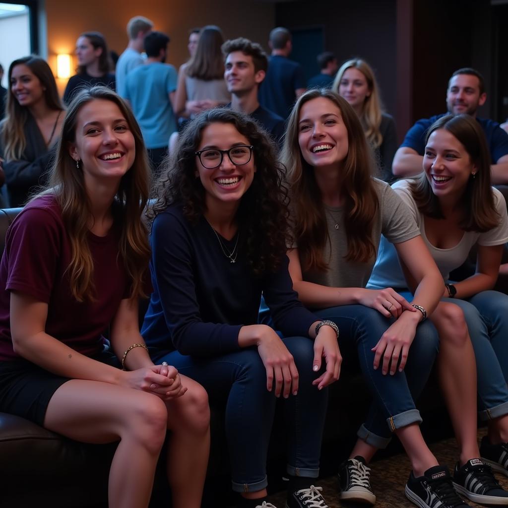 Students Enjoying Late Night Activities During Ball State Welcome Week