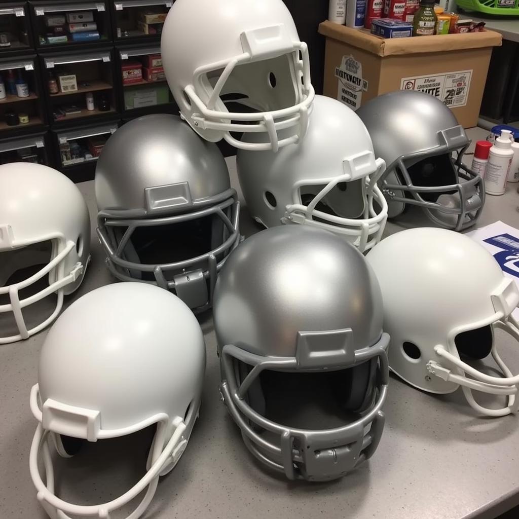 Blank Football Helmet Options