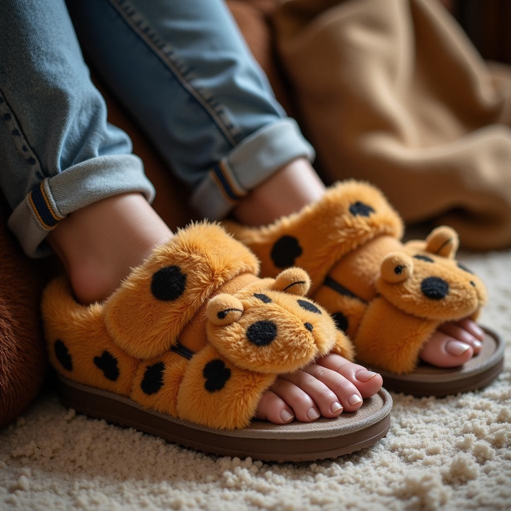 Cozy and warm bug slippers